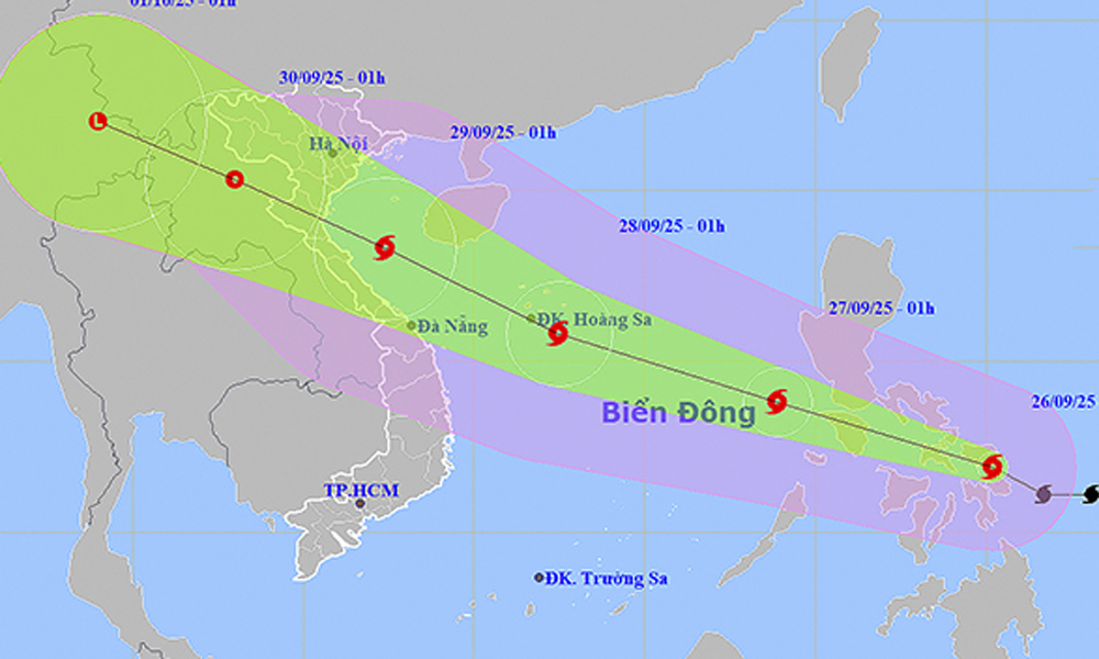  Bão Bualoi tiến nhanh vào Biển Đông, cảnh báo mưa lớn diện rộng