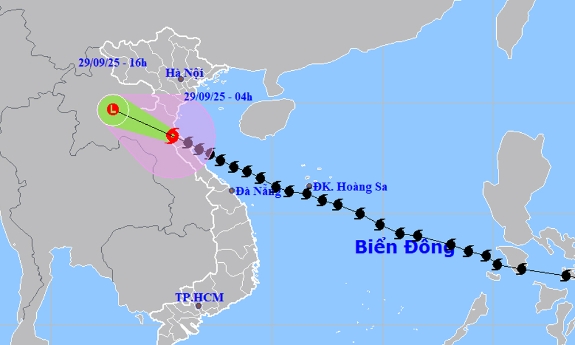 Tin bão trên đất liền, cơn bão số 10