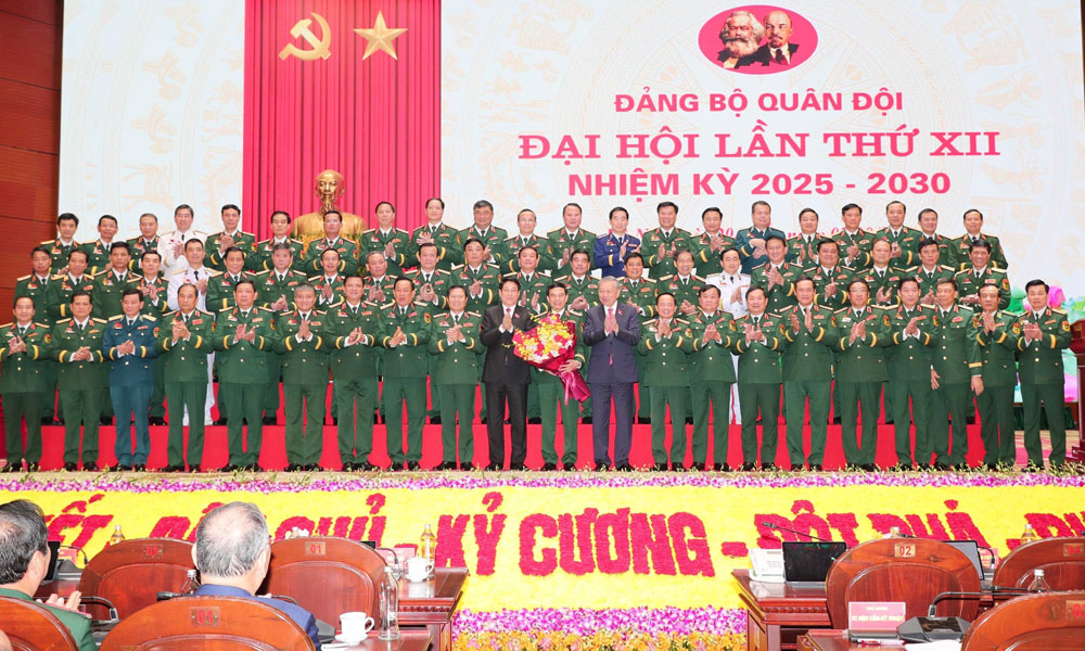  Tổng Bí thư Tô Lâm dự Bế mạc Đại hội Đảng bộ Quân đội lần thứ XII, nhiệm kỳ 2025 - 2030