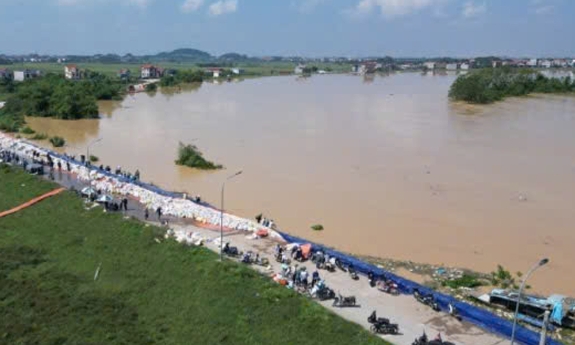 Lũ trên sông Cầu, sông Thương tiếp tục xuống và vẫn ở trên mức báo động 3