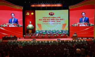 Đại hội đại biểu Đảng bộ Chính phủ lần thứ I: “Đoàn kết kỷ cương - Dân chủ đổi mới - Đột phá phát triển - Gần dân, vì dân”