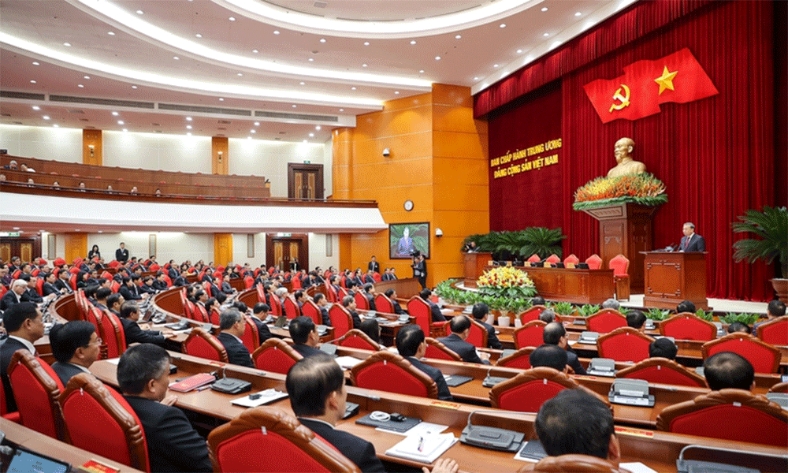  Thông cáo báo chí về ngày làm việc thứ hai và bế mạc Hội nghị Trung ương 14