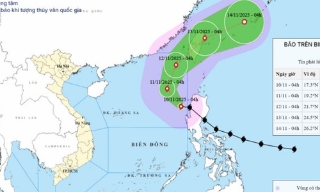 Bão Fung-Wong đã đi vào Biển Đông và trở thành cơn bão số 14 trong năm nay