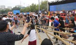 Tưng bừng giao lưu, trình diễn di sản kéo co Việt Nam và Hàn Quốc