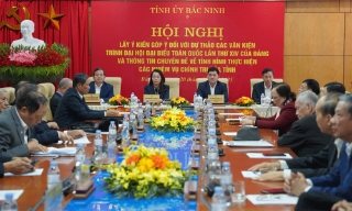 Bắc Ninh: Lấy ý kiến góp ý của các đồng chí nguyên lãnh đạo tỉnh vào dự thảo các văn kiện Đại hội XIV của Đảng