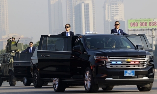 Dàn khí tài tối tân xuất hiện trong tổng duyệt bảo đảm an ninh Đại hội XIV