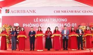 Agribank Chi nhánh Bắc Giang khai trương Phòng Giao dịch số 01