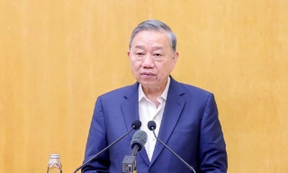 Tổng Bí thư Tô Lâm dự Hội nghị tiếp xúc giữa cử tri với người ứng cử đại biểu Quốc hội khóa XVI tại Hà Nội