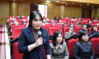 Ứng cử viên đại biểu HĐND tỉnh tiếp xúc cử tri tại phường Thuận Thành