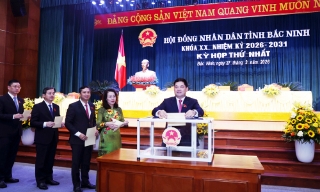 Đồng chí Nguyễn Việt Oanh tái đắc cử Chủ tịch HĐND tỉnh Bắc Ninh khóa XX, nhiệm kỳ 2026-2031