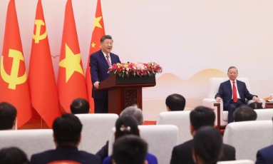  Tổng Bí thư, Chủ tịch nước Tô Lâm và Tổng Bí thư, Chủ tịch nước Tập Cận Bình gặp gỡ thanh niên hai nước