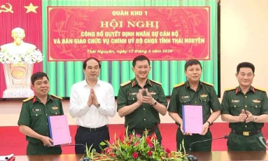  Đại tá Trần Viết Năng giữ chức Chính ủy Bộ Chỉ huy Quân sự tỉnh Thái Nguyên