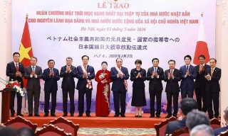 Nhật Bản trao Huân chương Mặt trời mọc tặng nguyên lãnh đạo Đảng, Nhà nước Việt Nam