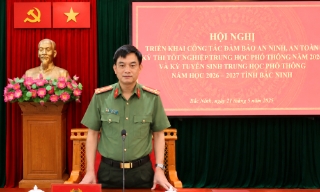 Bắc Ninh bảo đảm an ninh, trật tự kỳ thi tốt nghiệp, tuyển sinh trung học phổ thông năm 2026