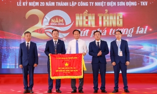 Công ty Nhiệt điện Sơn Động - TKV kỷ niệm 20 năm thành lập, đón nhận Cờ thi đua của UBND tỉnh Bắc Ninh