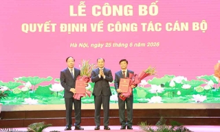 Phó Giáo sư, Tiến sĩ Phạm Minh Sơn được bổ nhiệm lại chức Giám đốc Học viện Báo chí và Tuyên truyền