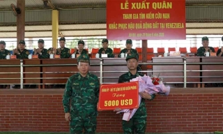 Bộ đội Biên phòng Việt Nam xuất quân tham gia khắc phục hậu quả động đất tại Venezuela