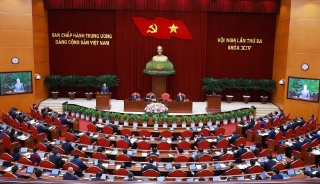 Thông cáo báo chí về ngày làm việc thứ hai Hội nghị Trung ương 3 khóa XIV