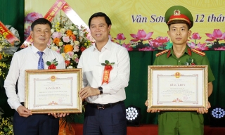 Phó Chủ tịch UBND tỉnh Bắc Ninh Lê Xuân Lợi dự Ngày hội toàn dân bảo vệ an ninh Tổ quốc tại xã Vân Sơn
