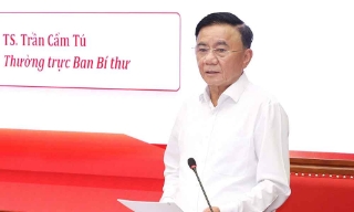 Thường trực Ban Bí thư Trần Cẩm Tú trao đổi chuyên đề về xây dựng Đảng với các Ủy viên Trung ương Đảng khóa XIV