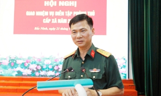 Ban Chỉ đạo diễn tập thành phố Bắc Ninh giao nhiệm vụ diễn tập chiến đấu phòng thủ cấp xã năm 2026