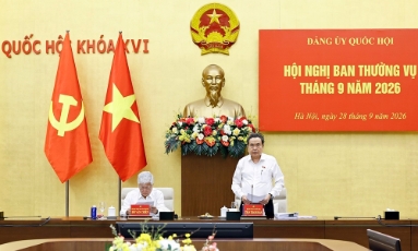  Chủ tịch Quốc hội Trần Thanh Mẫn chủ trì Hội nghị Ban Thường vụ Đảng ủy Quốc hội
