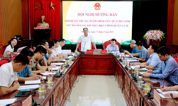 Hướng dẫn giải quyết thủ tục hành chính lĩnh vực đất đai cho các xã 