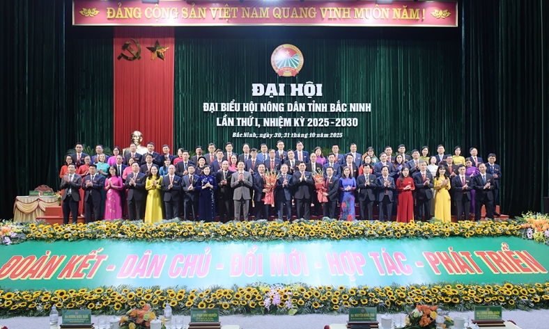  Đại hội Đại biểu Hội Nông dân tỉnh Bắc Ninh lần thứ I, nhiệm kỳ 2025-2030 thành công tốt đẹp