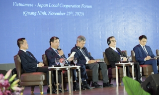 Phó Chủ tịch UBND tỉnh Phan Thế Tuấn chia sẻ định hướng thu hút đầu tư tại Diễn đàn hợp tác địa phương Việt - Nhật