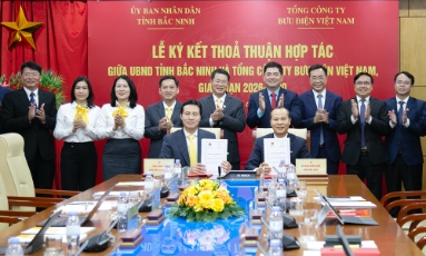  Tỉnh Bắc Ninh và Tổng Công ty Bưu điện Việt Nam ký chương trình hợp tác, giai đoạn 2026-2030