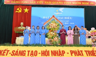 Đại hội Hội Liên hiệp Phụ nữ phường Chũ đề ra 6 nhóm chỉ tiêu chủ yếu trong nhiệm kỳ mới