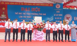 Gần 1.500 người tham dự Đại hội Thể dục thể thao phường Phù Khê