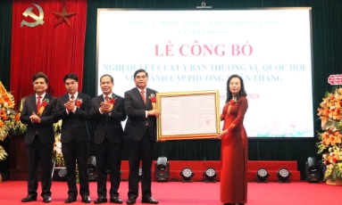  Phó Bí thư Thường trực Tỉnh ủy Nguyễn Thị Hương: Định hướng phường Nhân Thắng thành đô thị dịch vụ, thương mại, cư trú hiện đại gắn với sân bay quốc tế Gia Bình