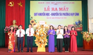 Bắc Ninh: Ra mắt Quỹ Khuyến học, Khuyến tài phường Hạp Lĩnh