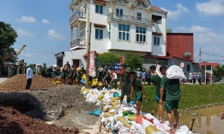 Bắc Ninh: Xử lý kịp thời nhiều sự cố tràn đê