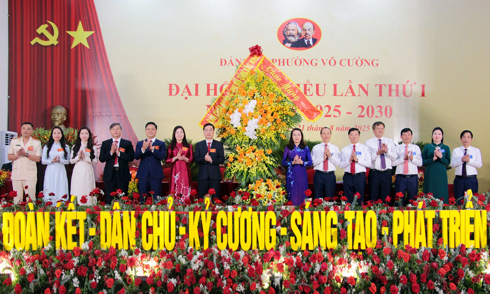  Tập trung xây dựng phường Võ Cường trở thành đô thị kiểu mẫu, hình mẫu của tỉnh và điểm sáng của khu vực