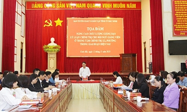  Nâng cao chất lượng giảng dạy lý luận chính trị ở trung tâm chính trị xã, phường