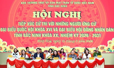  Ứng cử viên đại biểu Quốc hội và đại biểu HĐND tỉnh tiếp xúc cử tri tại đơn vị bầu cử số 2 và số 7