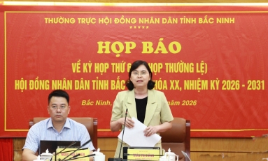  Họp báo về kỳ họp thứ 6, HĐND tỉnh Bắc Ninh khóa XX: Bảo đảm các nghị quyết sớm đi vào cuộc sống