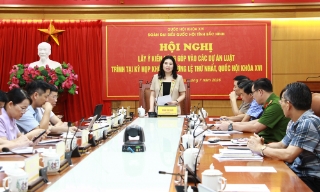 Bắc Ninh: Đoàn Đại biểu Quốc hội tỉnh lấy ý kiến đóng góp vào dự thảo luật ngân sách, đầu tư công 