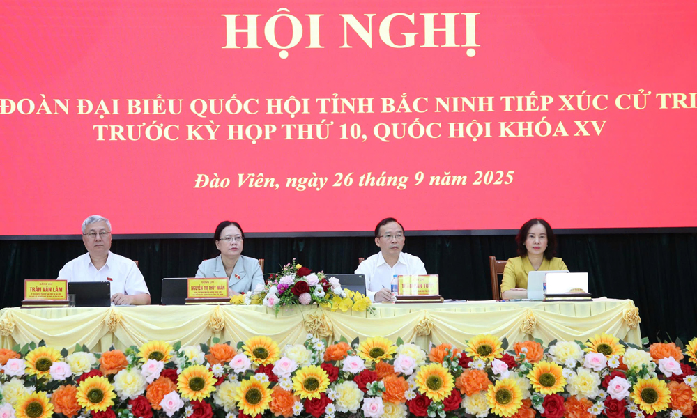 Đoàn Đại biểu Quốc hội tỉnh Bắc Ninh tiếp xúc cử tri phường Đào Viên