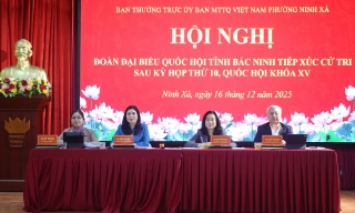 Đoàn Đại biểu Quốc hội tỉnh Bắc Ninh tiếp xúc cử tri phường Ninh Xá