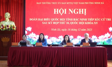  Đoàn Đại biểu Quốc hội tỉnh Bắc Ninh tiếp xúc cử tri phường Ninh Xá