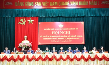  Ứng cử viên đại biểu Quốc hội và đại biểu HĐND tỉnh tiếp xúc cử tri tại đơn vị bầu cử số 5 và số 16