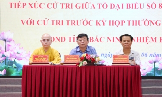 Đại biểu HĐND tỉnh Bắc Ninh tiếp xúc cử tri phường Trí Quả