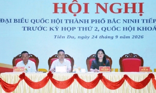 Đoàn đại biểu Quốc hội thành phố Bắc Ninh tiếp xúc cử tri phường Tiên Du