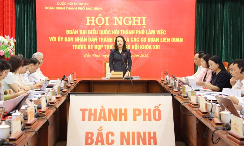  Bắc Ninh: Đoàn đại biểu Quốc hội làm việc với UBND thành phố trước Kỳ họp thứ 2