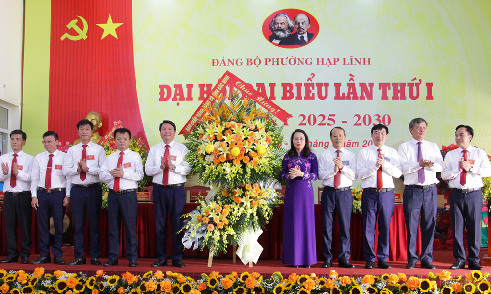  Tập trung xây dựng phường Hạp Lĩnh trở thành đô thị hiện đại, an toàn, giàu bản sắc văn hóa