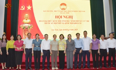  Đoàn Đại biểu Quốc hội tỉnh Bắc Ninh tiếp xúc cử tri xã Lục Nam 