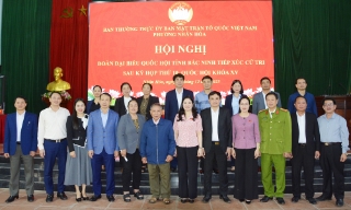 Đoàn Đại biểu Quốc hội tỉnh Bắc Ninh tiếp xúc cử tri tại phường Nhân Hòa